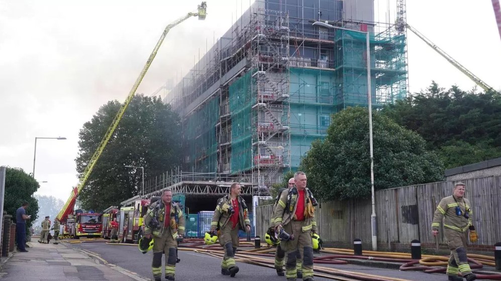 Gran incendio en Londres